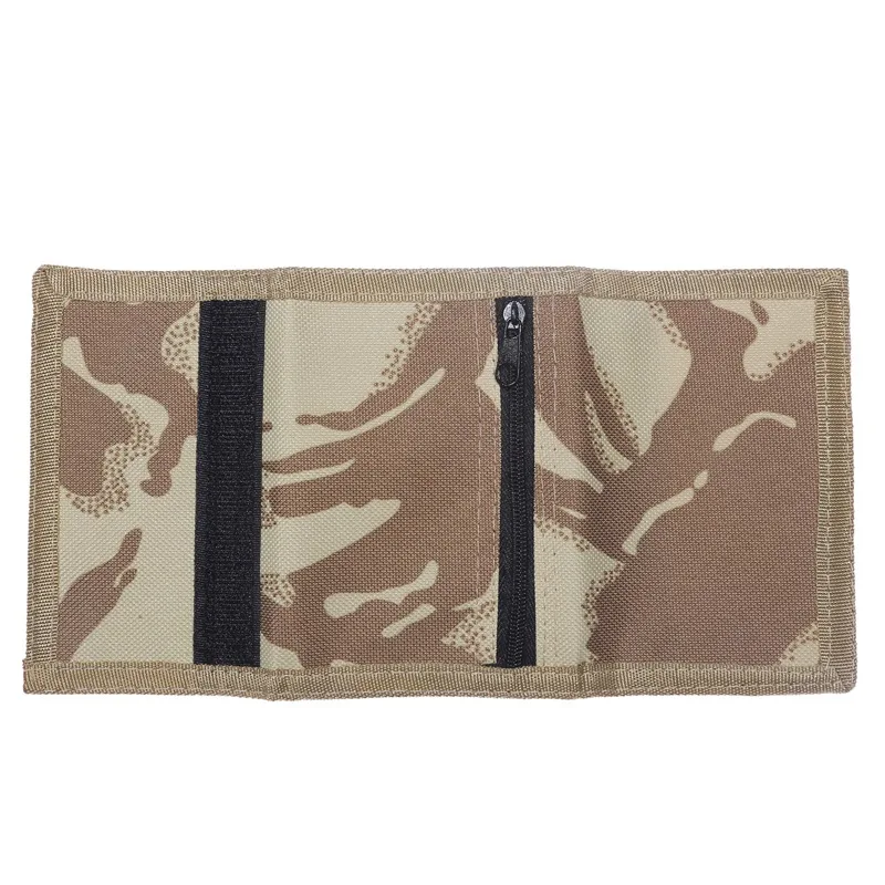Camouflage Wallets Slim Wallet Trifold Sports with Zipper Travel Coin Purse Cards Holder Gifts