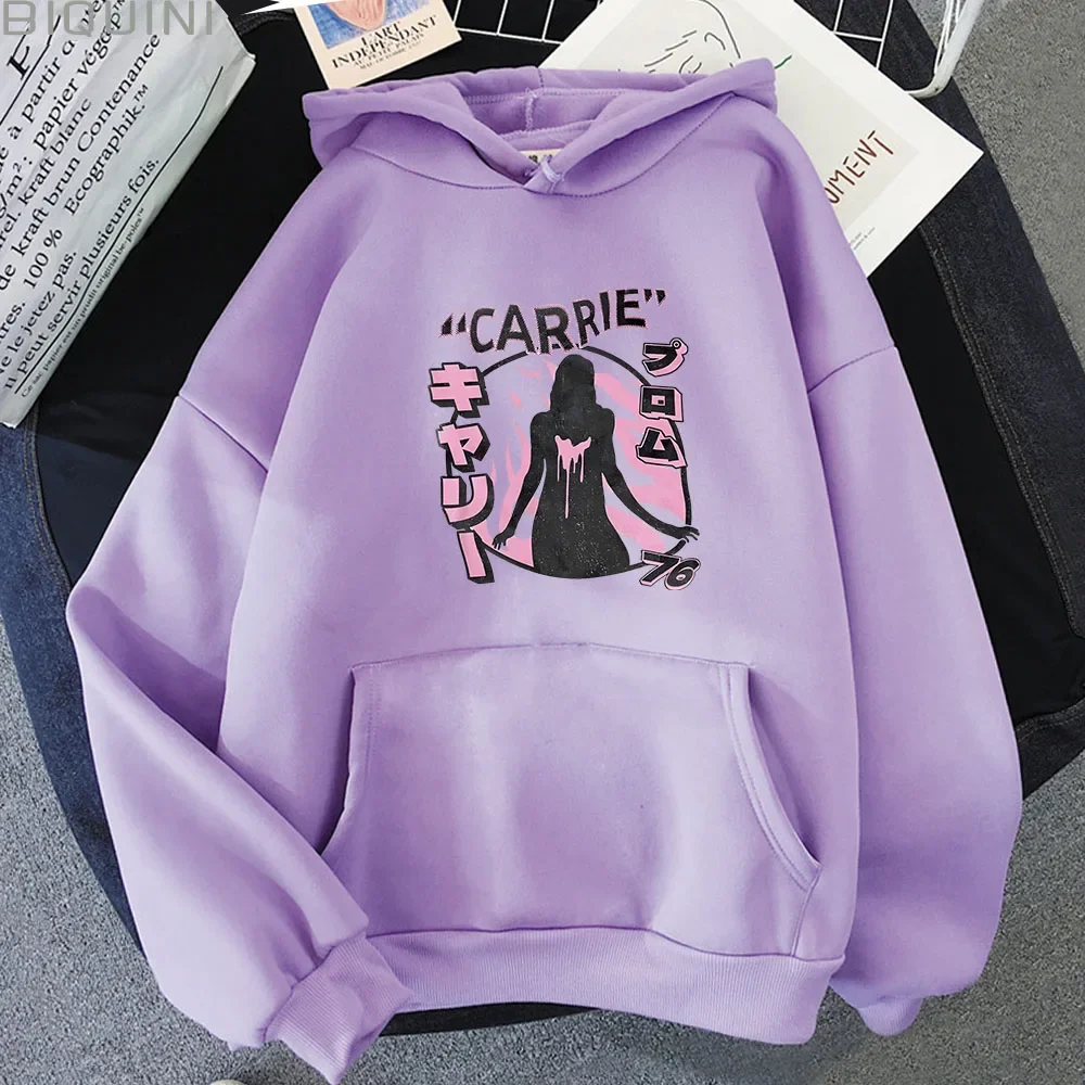 

Carriee Movie StephenKing Kawaii Hoodies Women Men Harajuku Aesthetic Clothes Sweatshirts Cute Anime Print Streetwear Casual Top