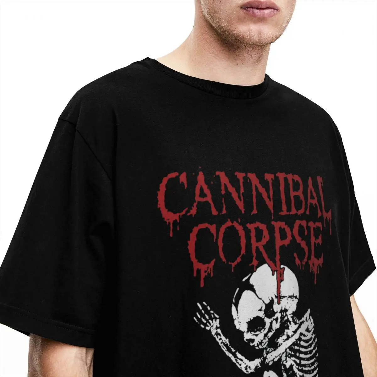 Men Women\'s T-Shirt Cannibal Corpse Metal Merch Awesome 100% Cotton Short Sleeve T Shirts Round Neck Clothes Printed