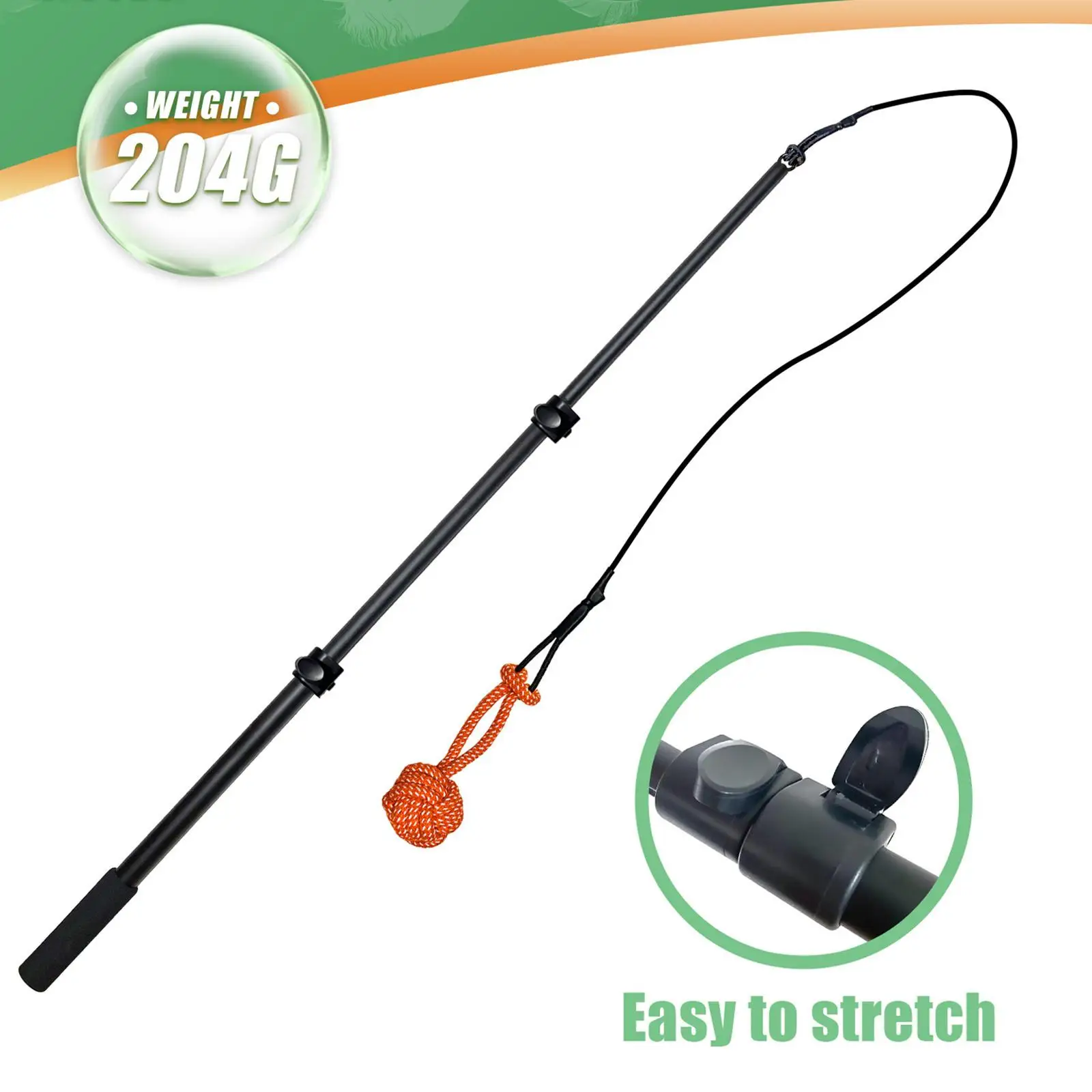 Uitschuifbare Teaser Wand Pet Rod Nylon touw Intrekbaar telescopisch voor klein-groot