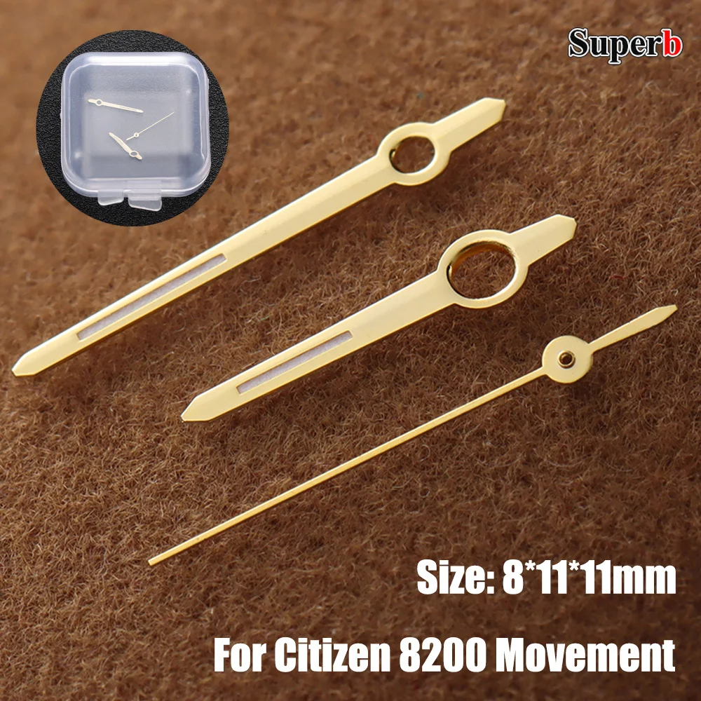 For Citizen 8200 Movement High-Quality Watch Hands Green Luminous Silver Gold Rose Watch Needles Watchmaker Watch Accessories