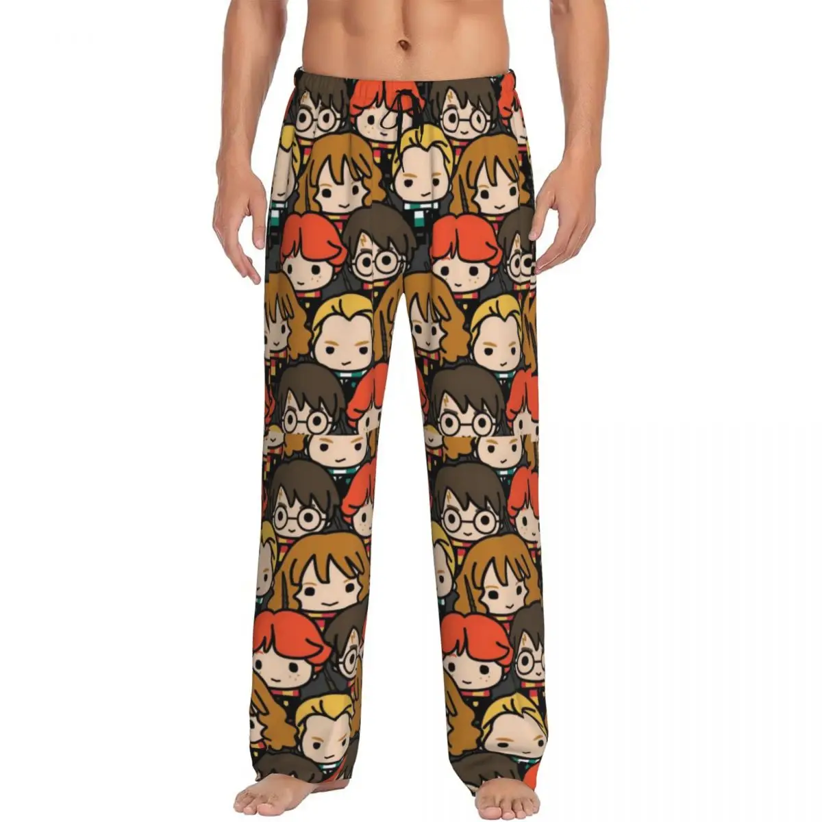 

Men's Harrys Magic Adventure Movies Potters Pajama Pants Custom Printed Sleep Sleepwear Bottoms with Pockets