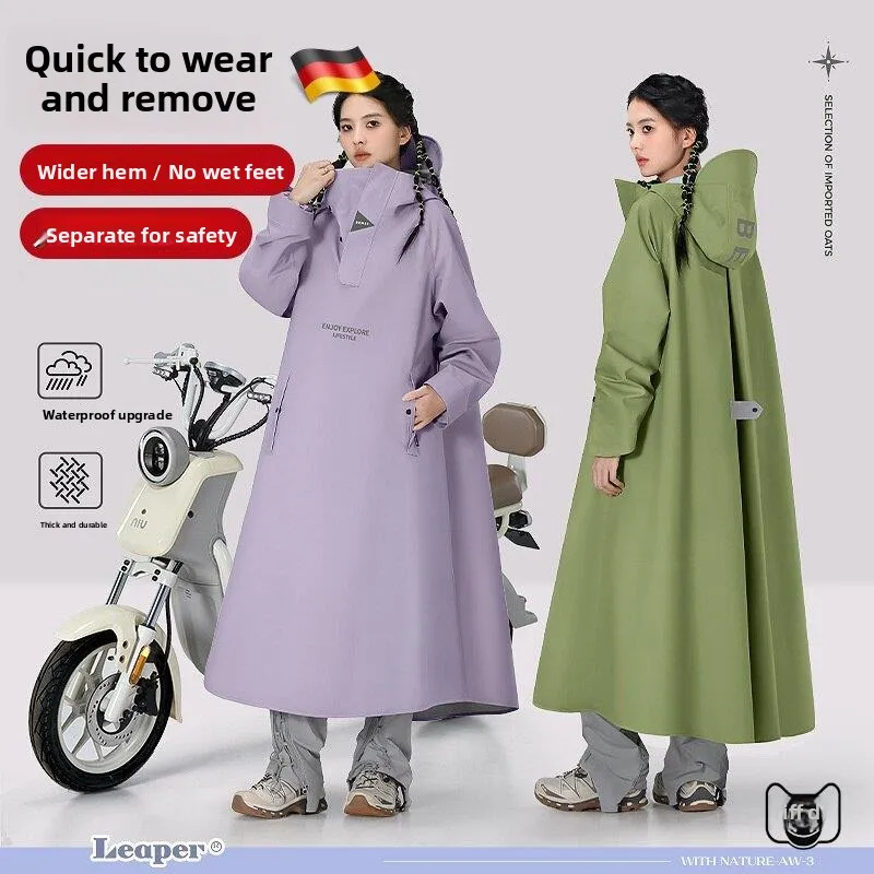 

Long Version Separate Style Men's Vehicle Raincoat Convenient Wearing And Taking off Full Body Waterproof New Type R...