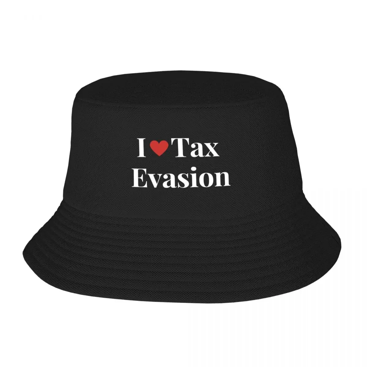 I Love Tax Evasion Bucket Hat Horse Hat Sun Cap derby hat Ladies Men's