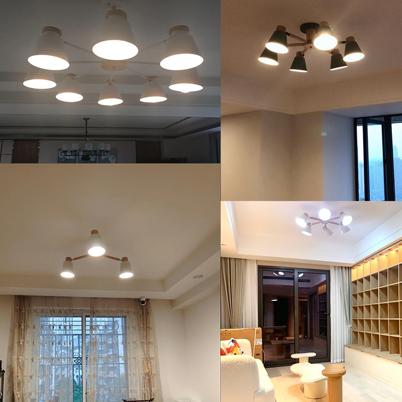 Modern Living Room LED Chandelier Bedroom Ceiling Lamp Kitchen Ceiling Chandelier Children's Room E27 Light Home Decorative Lamp