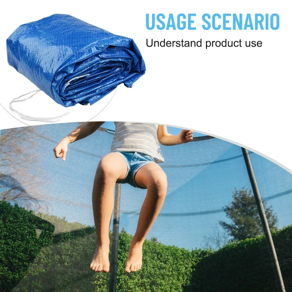 Premium Trampoline Cover, 305cm Or 366cm Diameter, Durable And Easy To Install, Protects Against Rain, Dust, And Leaves