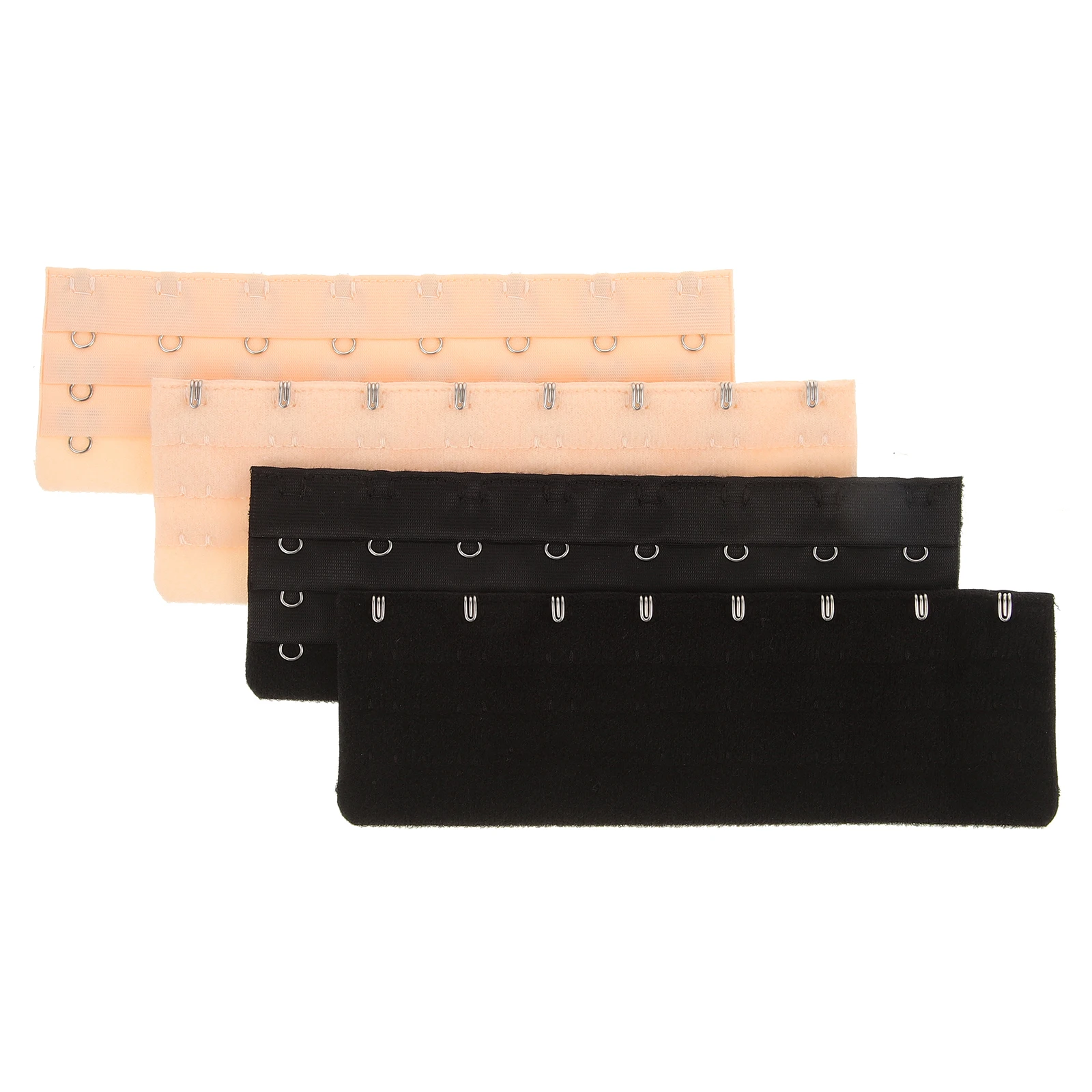 

4pcs Women Bra Extension Buckles Adjustable Bra Extenders Elastic Strap Hooks Replacement For Maternity Pregnancy Weight Gain