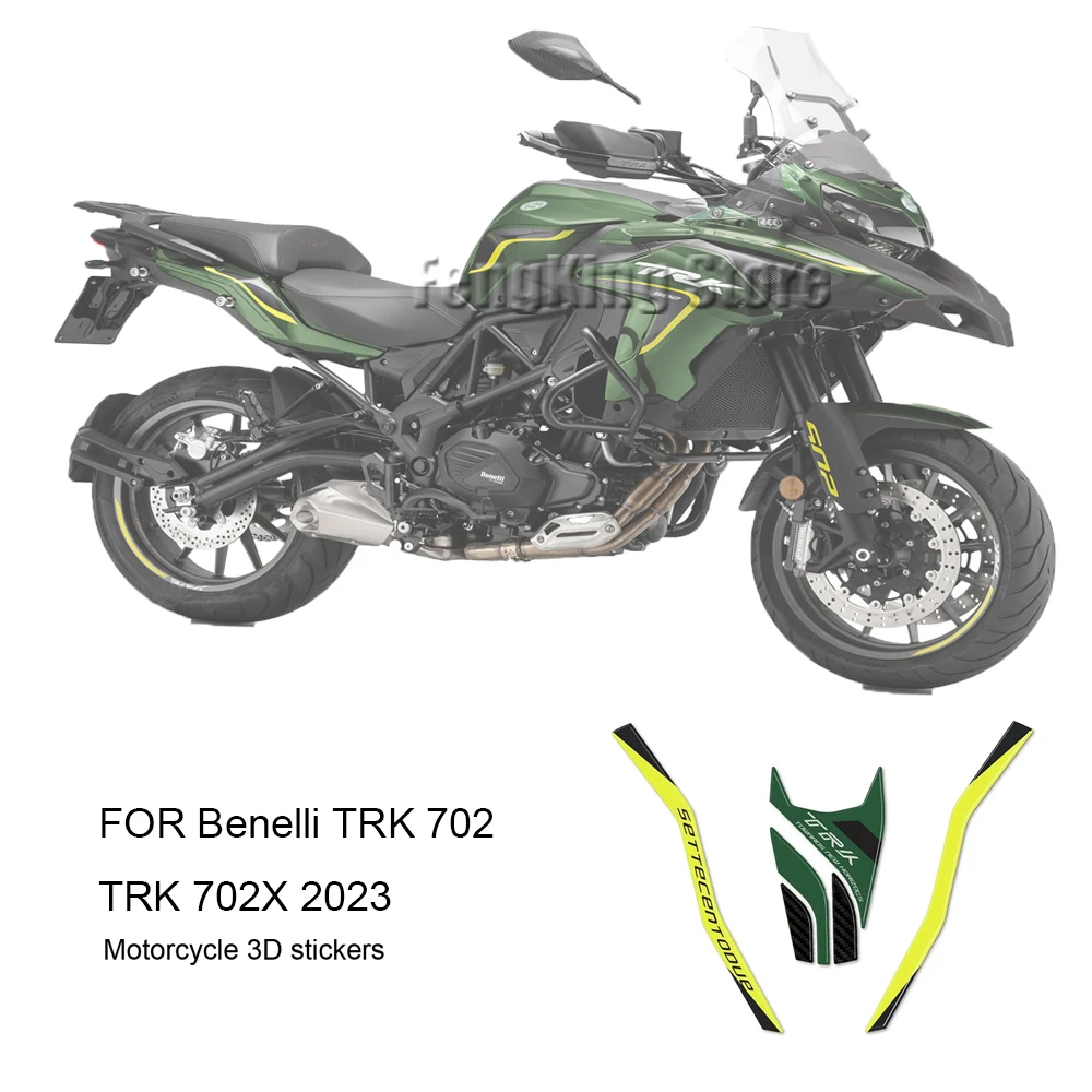 

2023 TRK702X Sticker 3D Gel Epoxy Sticker Kit 3D For Benelli TRK 702 TRK 702X 2023- Motorcycle front end Protection Sticker