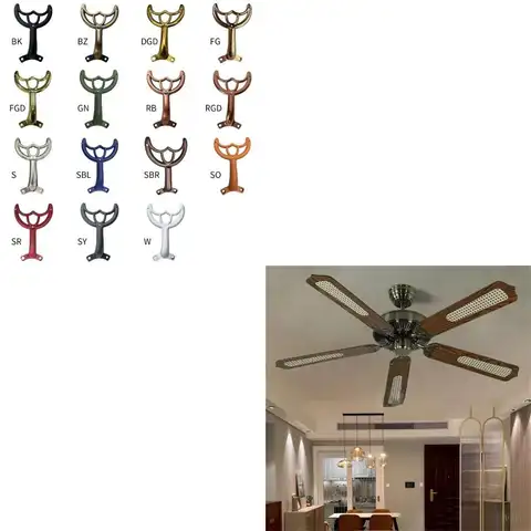 Soporte hoja ventilador techo A6HB, pieza repuesto, soporte accesorios, ventilador techo Color moderno,