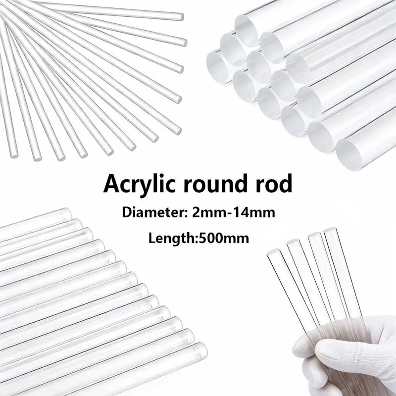1-5 Stück transparente Acryl-Lollipops-Sticks, wiederverwendbar, für Süßigkeiten, Desserts, Schokolade, Backwaren, Cupcake-Topper, Sticks, für Zuhause und Küche