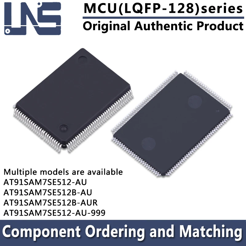 1pcs AT91SAM7SE512-AU AT91SAM7SE512-AU-999 AT91SAM7SE512B-AU AT91SAM7SE512B-AUR LQFP-128 20x14mm 16/32BIT MCU