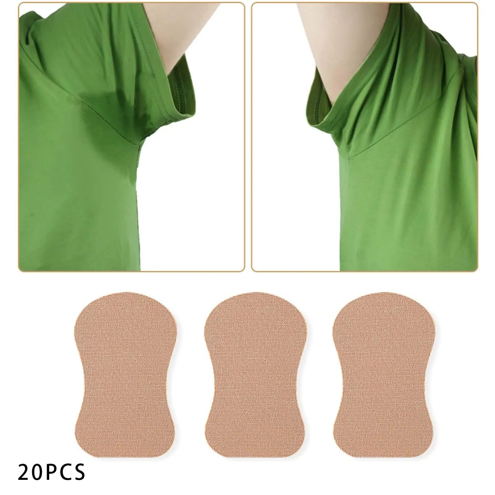 

20 самоклеящихся прокладок от пота для подмышек, без запаха, для мужчин и женщин, комфортная защита подмышек