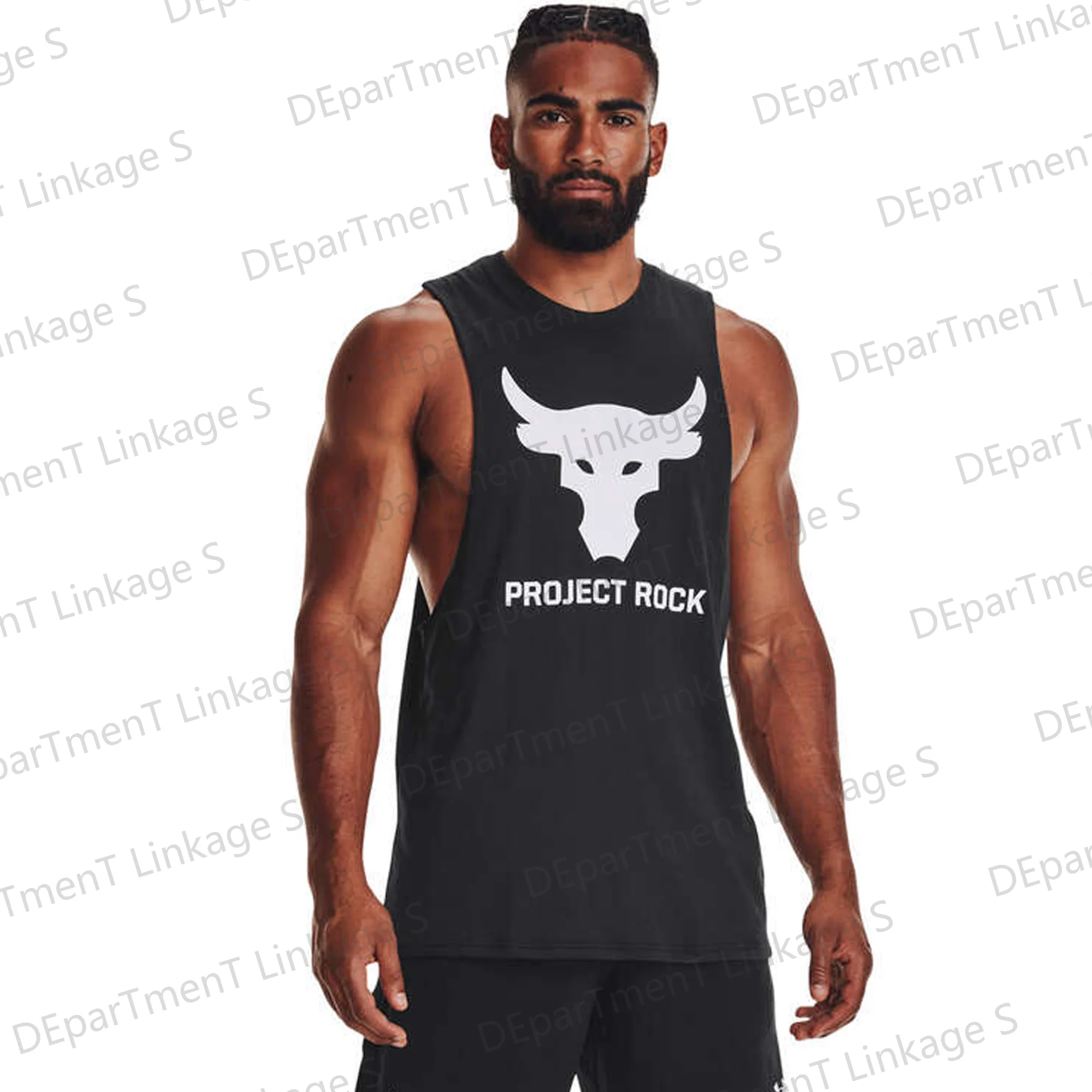 2024 New Arrival Summer Mens Project Rock Payoff Graphic Tank Oversized Gym Vest Performance Vest For Tops Kids/Adults