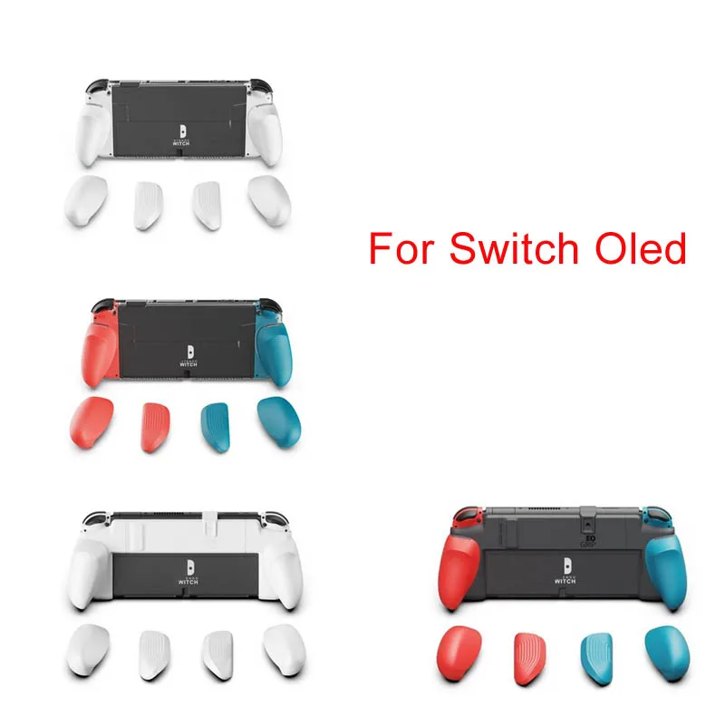 

For Nintendo Switch OLED Protective Case Comfort Grip Game Accessories with Replaceable Ergonomic Grip