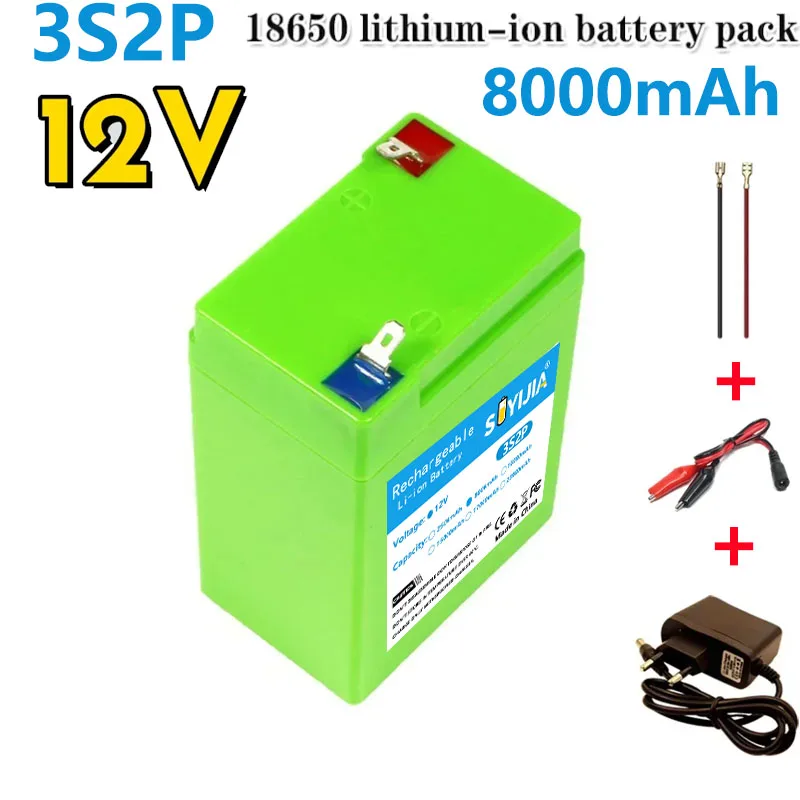 New Origin 12V Rechargeable Lithium Battery Pack Alternative Lead-acid Batteries for Toy Cars LED Lighting Outdoor Battery