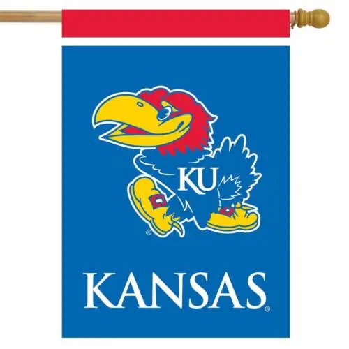 Kansas Jayhawks Ncaa Licensed House Flag 40