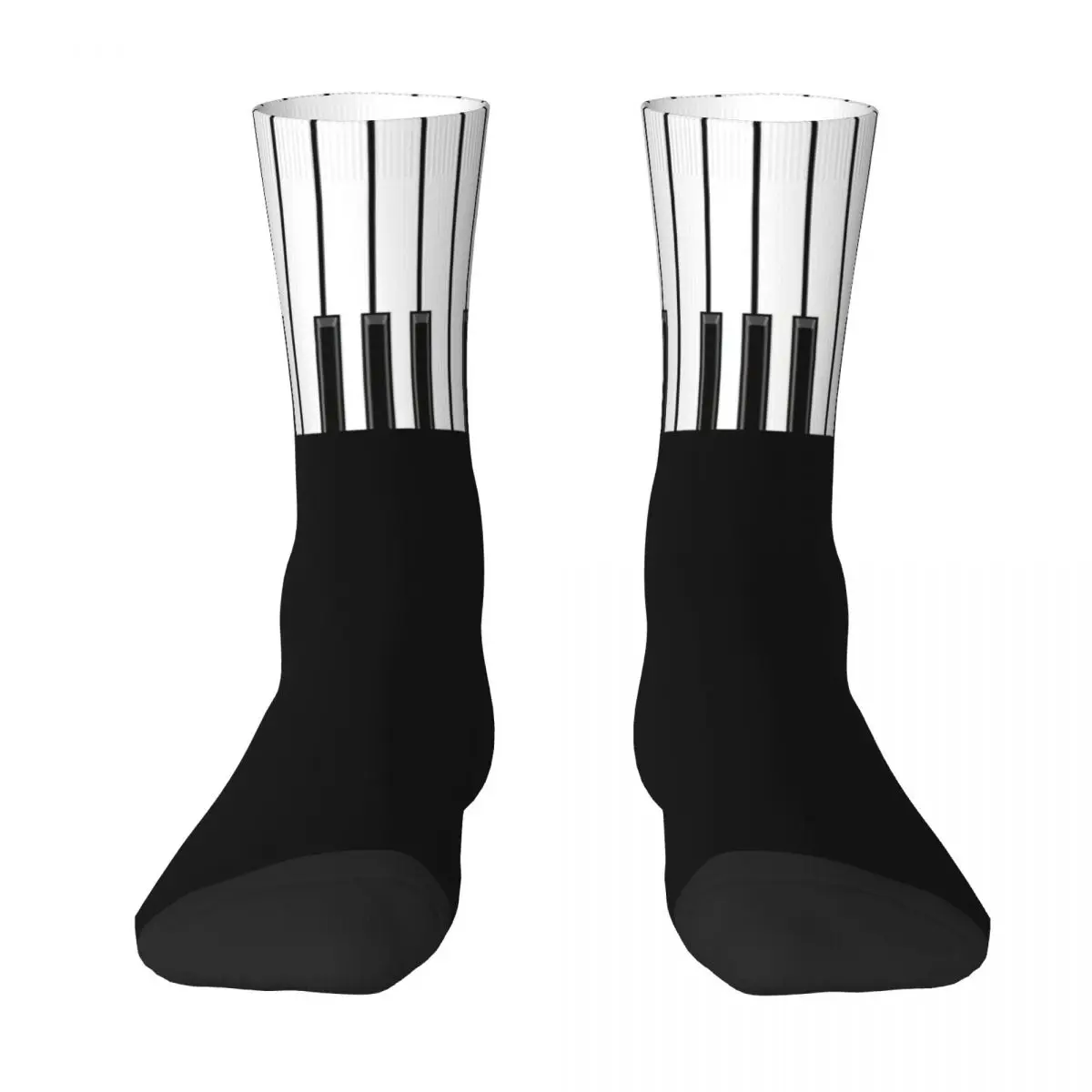 Chaussettes de piano de musique unisexes, hiver, coupe-vent, heureux, style de rue, elin