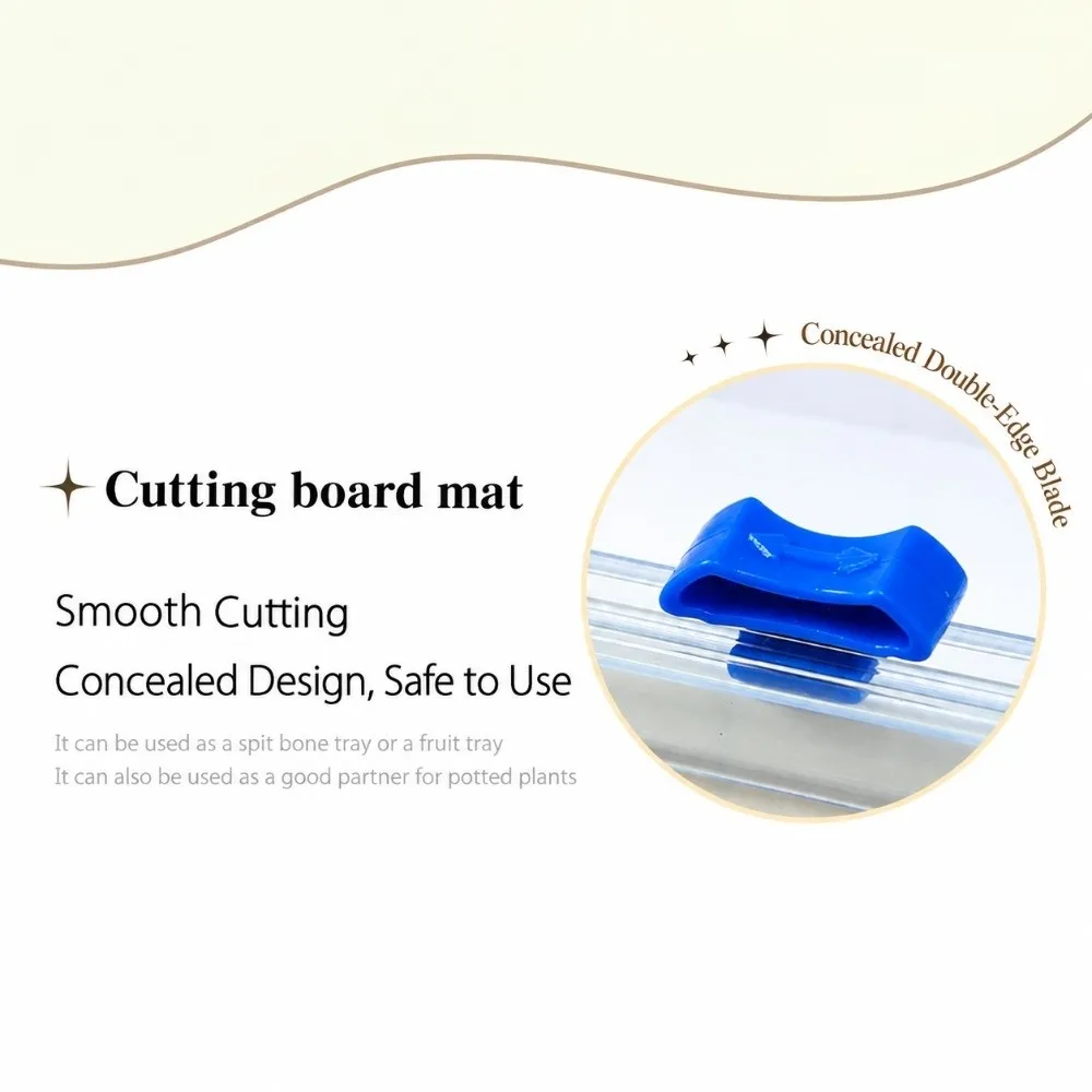 Disposable Chopping Board Mat Anti-Slip Transparent Chopping Board Antibacterial Cuttable Kitchen Chopping Paper Kitchen