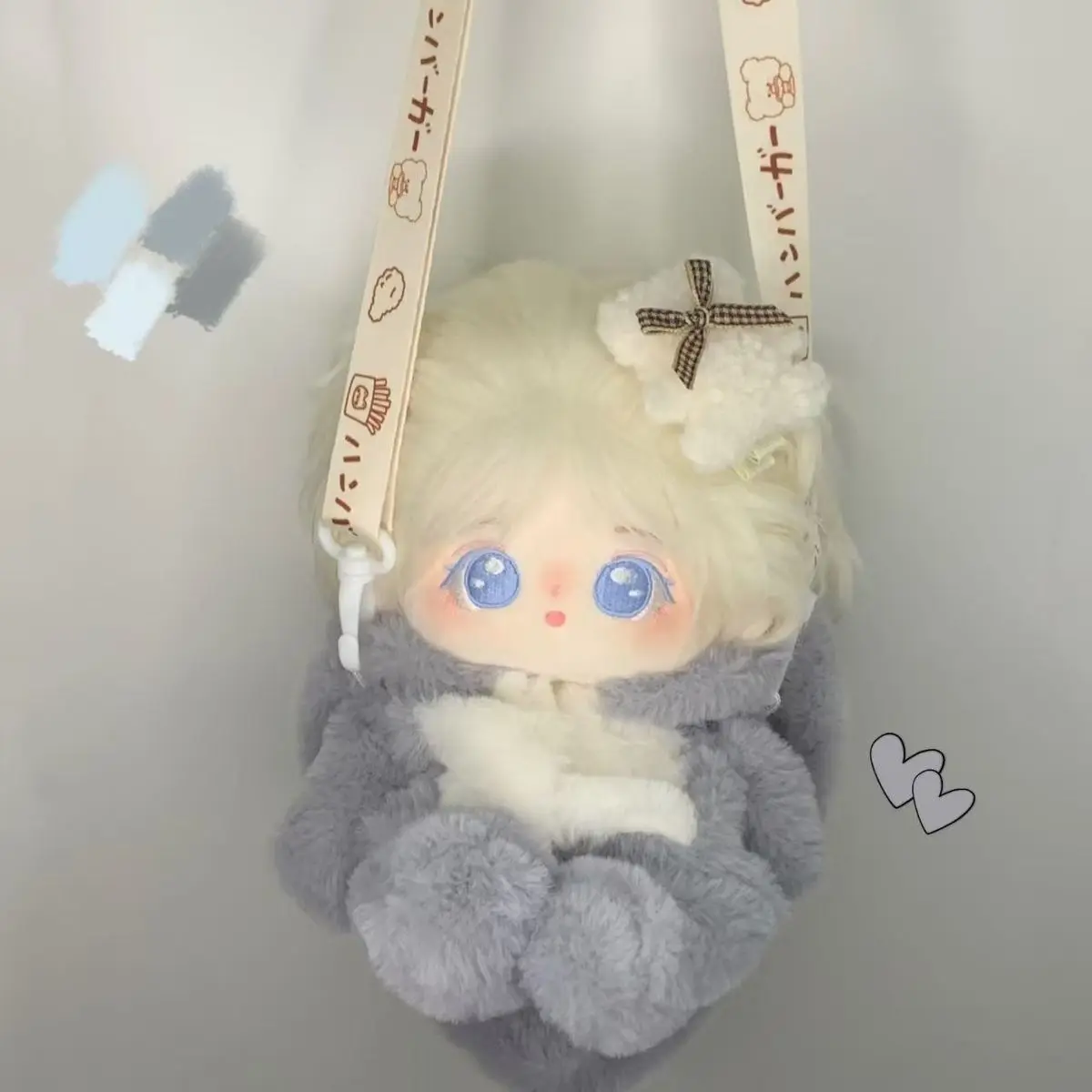 Ropa para Muñecas de Peluche de 20 cm, Lindo Traje de Dragón en Rosa, Marrón Claro y Azul, Pijama de Algodón Estilo Animal Kawaii, Sin Attributos