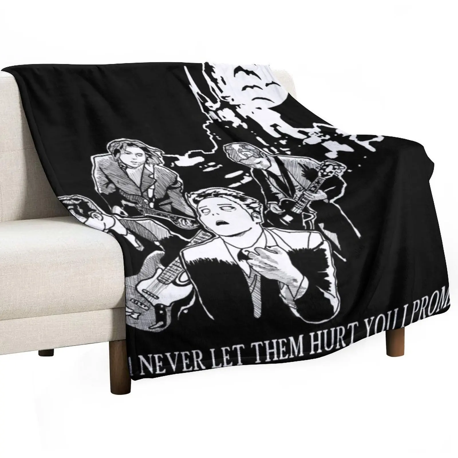 

Vampires Will Never Hurt You Manga Style Throw Blanket Winter beds Large Luxury Brand decorative Blankets