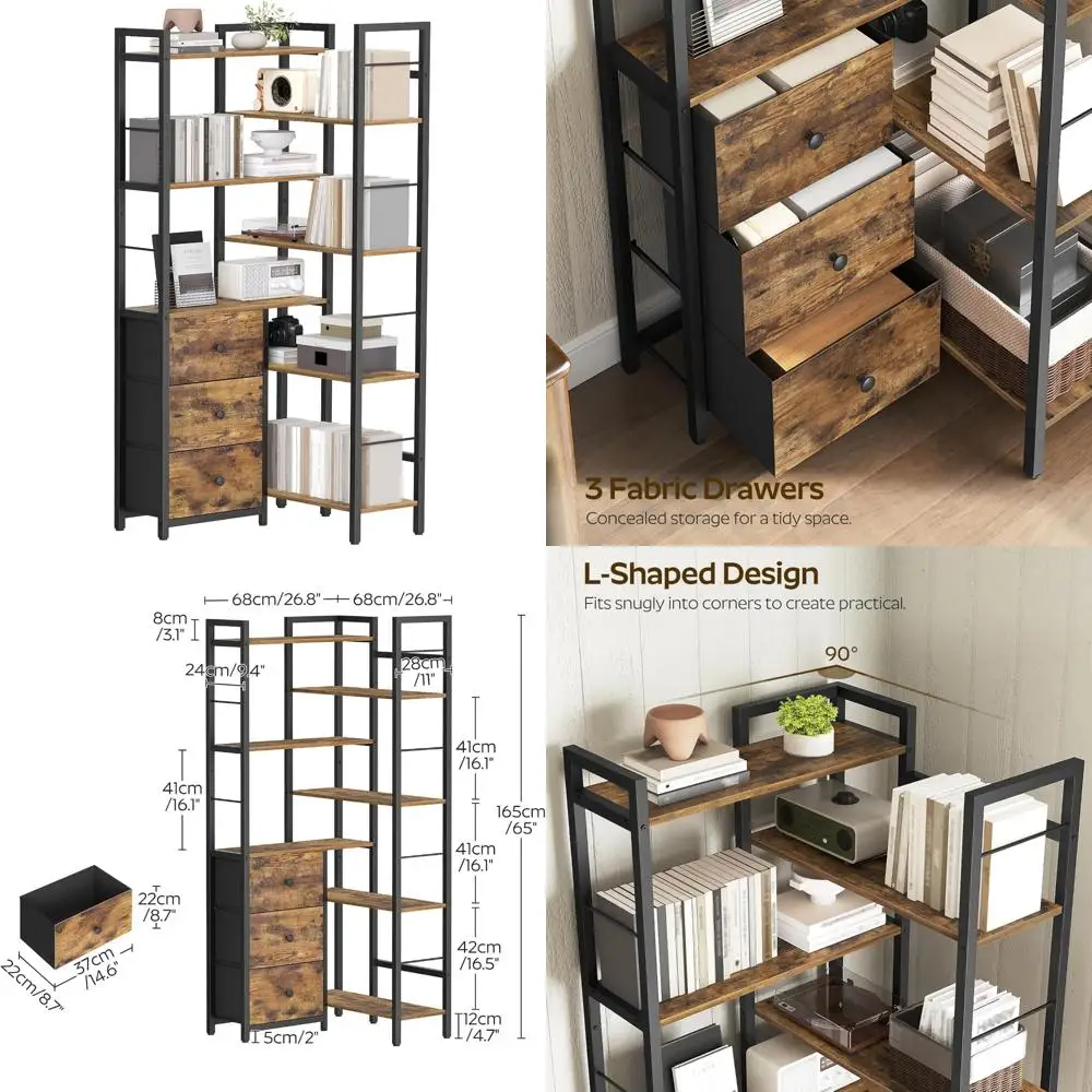 7-Tier L-Shaped Cor…