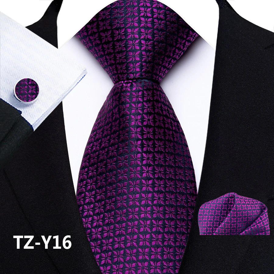 Paisley-Krawattenset für Herren, luxuriöse Krawatte, Einstecktuch, Manschettenknöpfe, 3-teiliges Set, klassische florale Krawatte, Einstecktuch für Anzug, Hochzeit, Business, Cravata – Detail 20