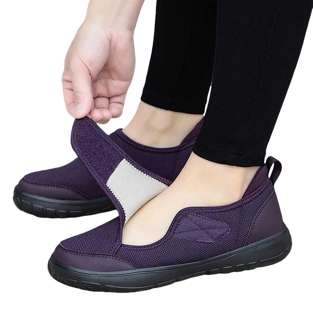 

Diabetic Shoes Slip-On Orthopedic Shoes Non-Slip Lightweight Edema Sneakers Hook and Loop Sneakers Fit for Plantar Fasciitis
