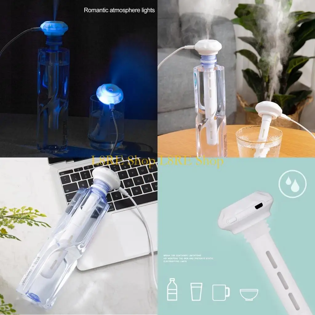 l8reミニUSBカー加湿器スティックミュートトラベルミストディフューザーキャリー調整可能な長さ