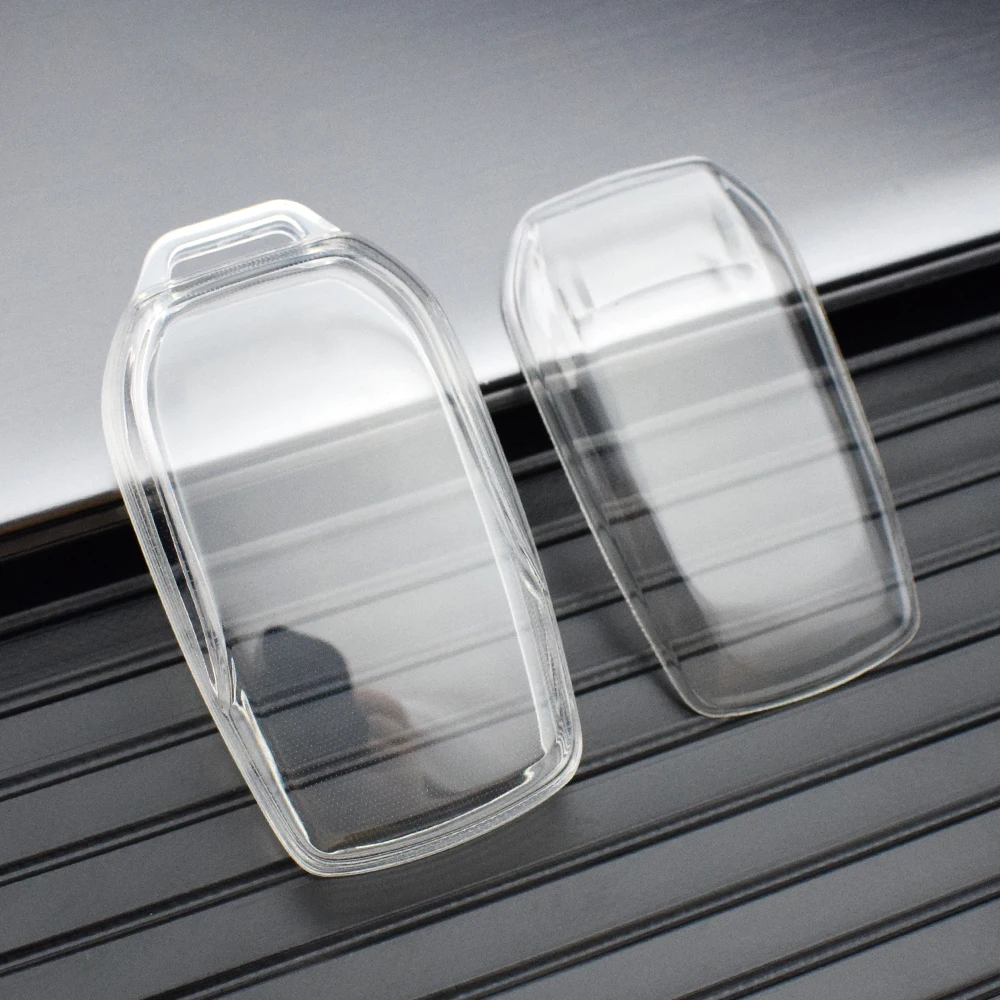 For Toyota CHR Hilux Fortuner Land Cruiser 200 Camry Corolla Crown RAV4 Highland Transparent Tpu Car Key Case Cover