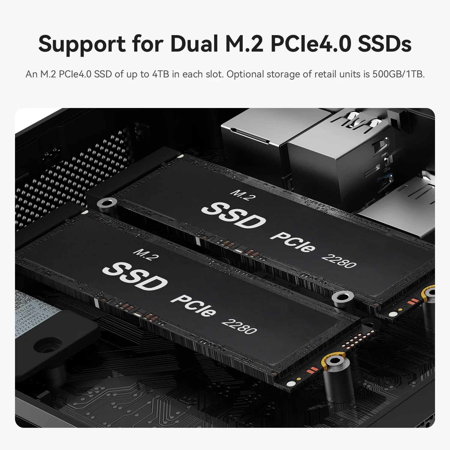 SZBOX Mini Gamer PC AMD Ryzen 5 5500U Ryzen 7 6800U LPDDR5 6300MHz USB3.2 Gen2(10Gbps) WIFI 6 BT 5.2 HDMI2.0 4K 60 هرتز كمبيوتر مكتبي