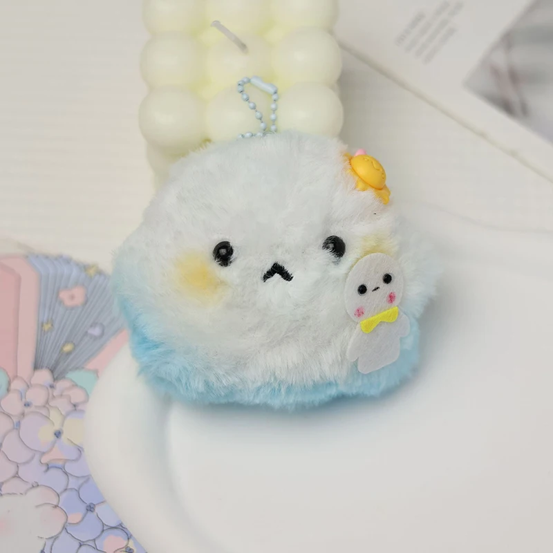 Cute Plush Keychain Fluffy Soft Stuffed Toy Backpack Bag Pendant Charms Hangings Decoration Gift