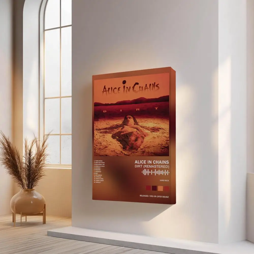Alice In Chains Album  Painting Calligraphy Inner Frame Album Cover Art Coffee House Bar Room Wall Decor