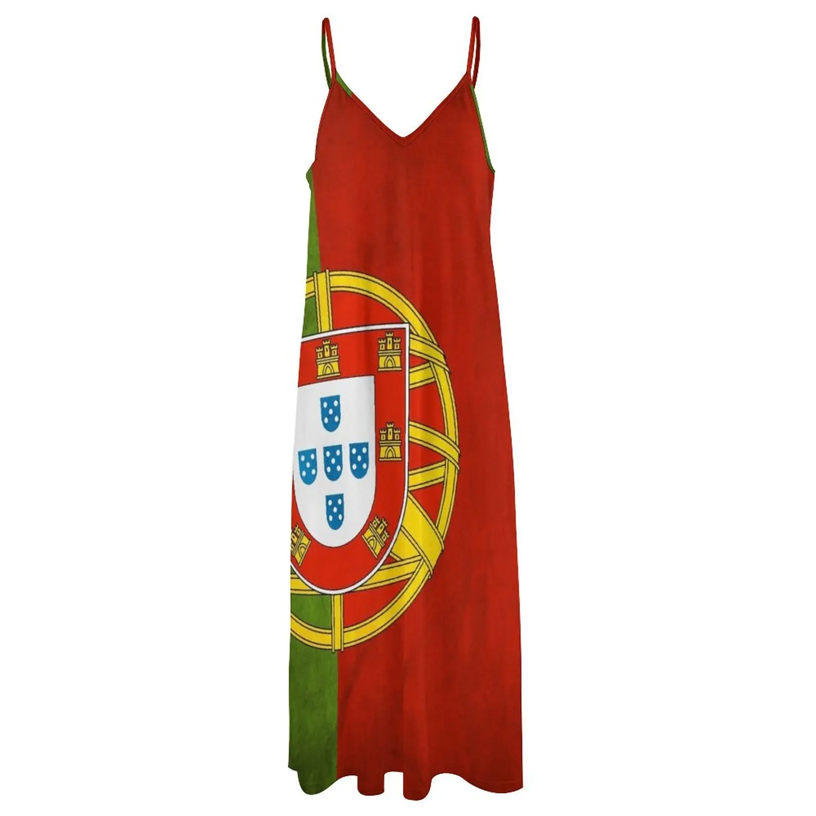 New Portugal Portuguese Flag National Flag of Portugal Portuguese National Flag Sleeveless Dress sexy dress Long dresses