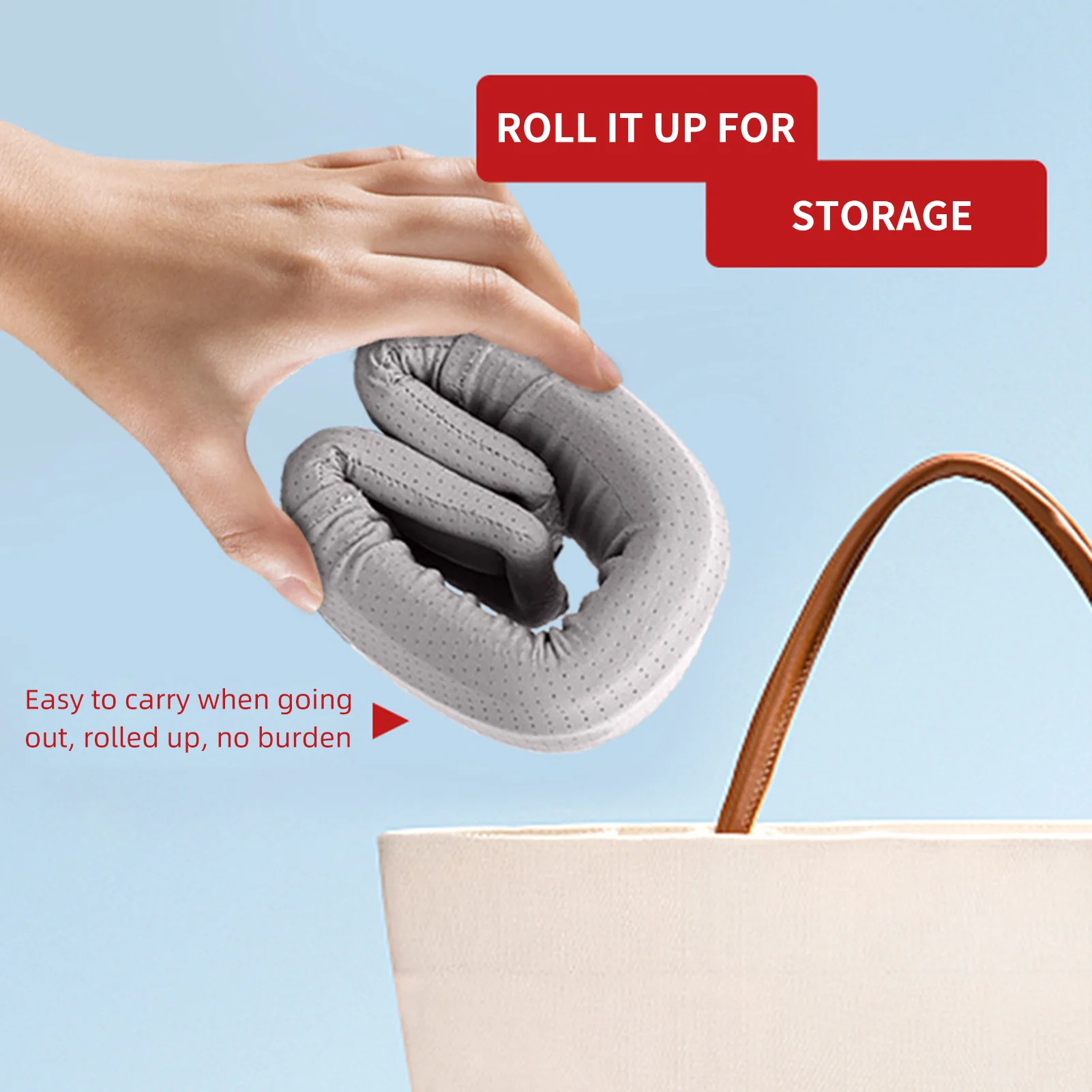 دعامات رقبة للسفر، رقبة ناعمة تدعم مصحح تخفف ضغط العمود الفقري، دعامة للرقبة للمنزل والمدرسة والمكتب والنوم 2026 #6