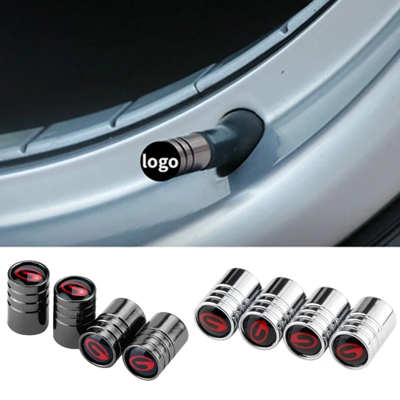 Car Tire Valve Caps for Trumpchi Gs8 Gs3 Gs4 Gac Ga5 Ga6 Gm6 Gm8 Gm6 AION S V LX Y Auto Badge Wheel Protective Cover Decoration