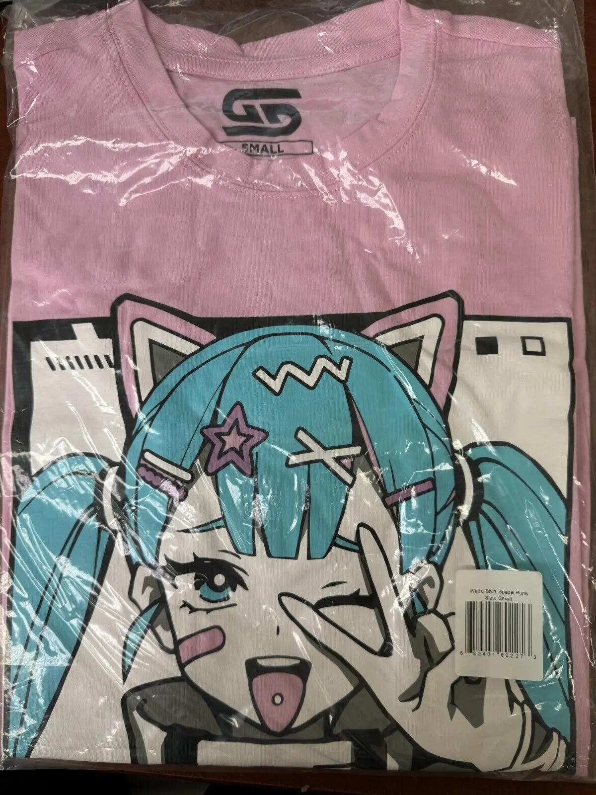 

Medium New and Unopened Gamersupps Waifu Cup Hot Girl Summer Teal pink T-Shirt