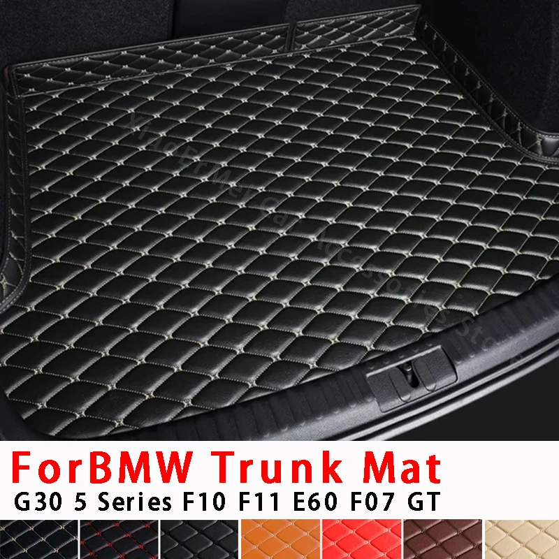 Car Trunk Mat for BMW 5 Series G30 F10 F11 E60 F07 GT Rear Trunk Cargo Protector Pad Carpet Liner Tail Boot Tray Car Accessories