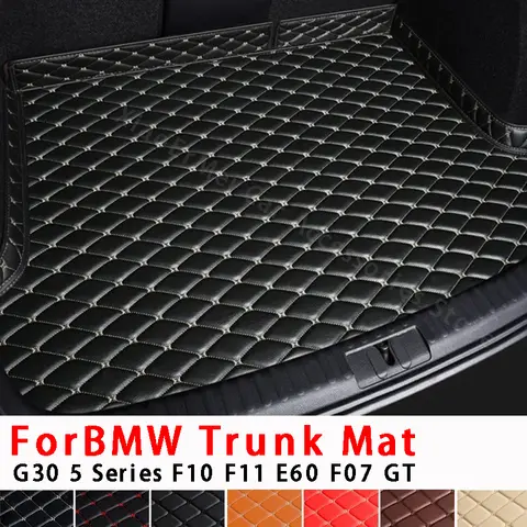 자동차 트렁크 매트, BMW 5 시리즈 G30 F10 F11 E60 F07 GT 후방 트렁크 화물 보호대 패드, 카펫 라이너 테일 부트 트레이, 자동차 액세서리