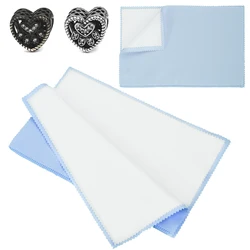 1Pc Large Polish Polishing Cloth Silver Color Cleaning Polishing Cloth Soft Clean Wipe Wiping Cloth Jewelry Tools