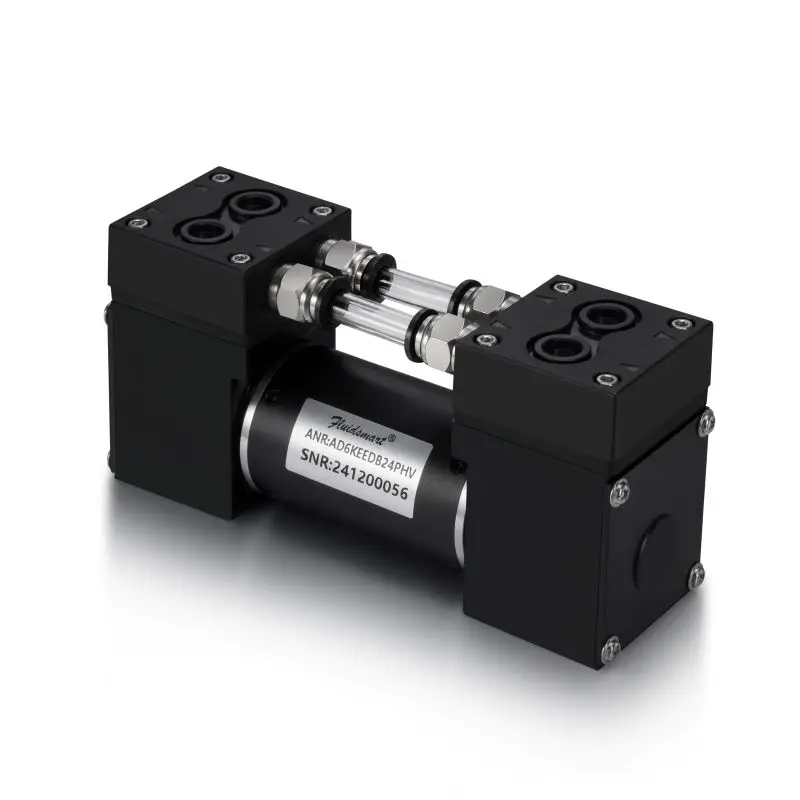 24V DC Air Sampling Pump with Brushless Motor 18 LPM Electric Oil Free Mico Diaphragm Vacuum Pump for CEMS On-line Analysis