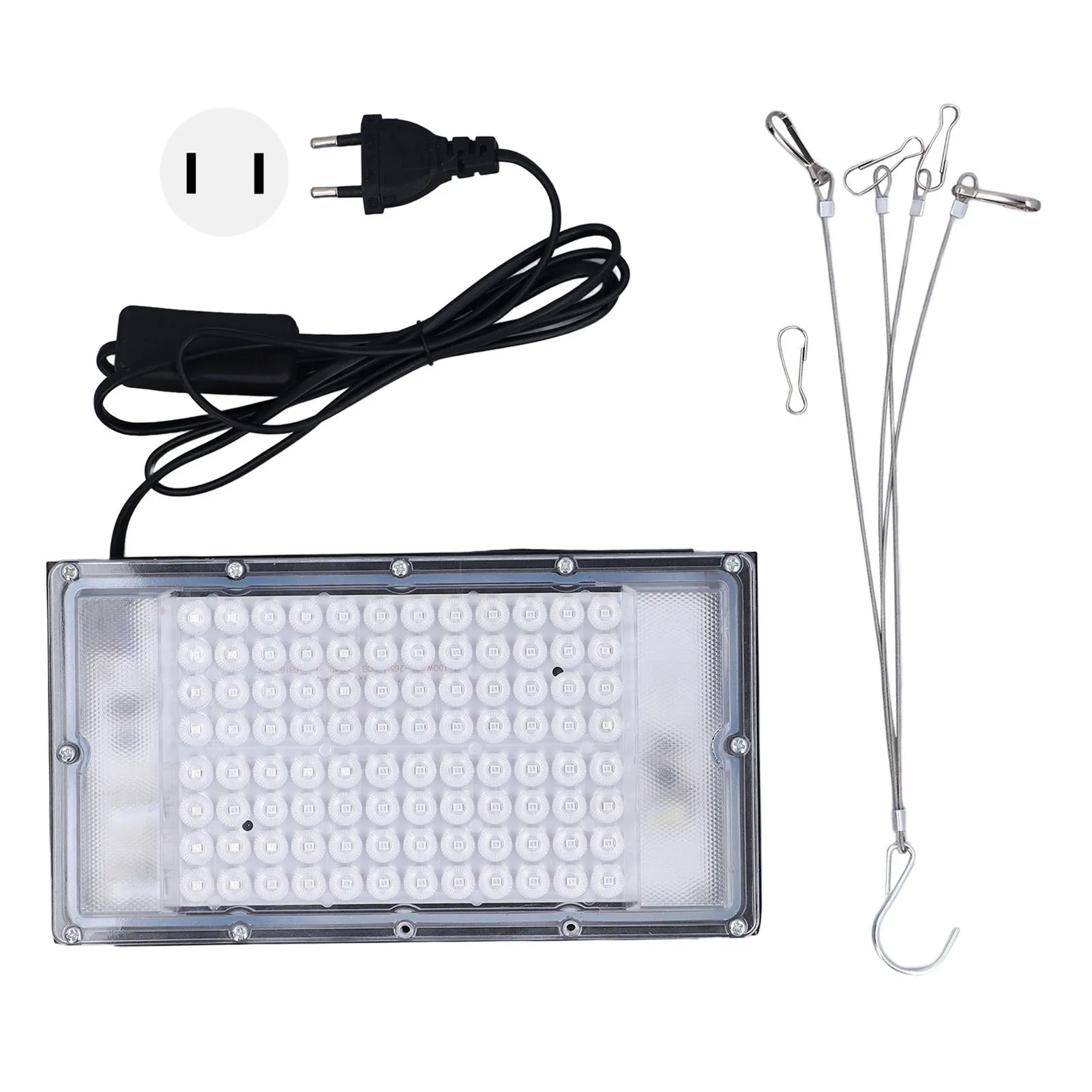 日焼けランプ-肌の日焼けライト-96個のled-プロ仕様-460nm-ブルー-30w-pcアルミニウム-超薄型-美容室用-顔と体用