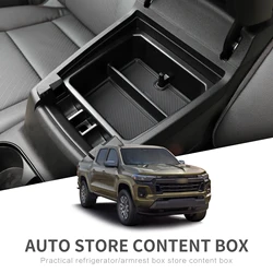 for Chevrolet Chevy Colorado 2023 2024 GMC Canyon Car Central Armrest Storage Box Tray Organizer Accessories Tidying