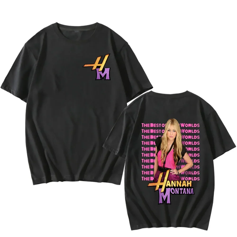 

Hannah Montana Music T Shirt Men Women Summer Casual Short Sleeve Tee Shirt Unisex Fashion Aesthetic Hip Hop T-shirt Streetwear