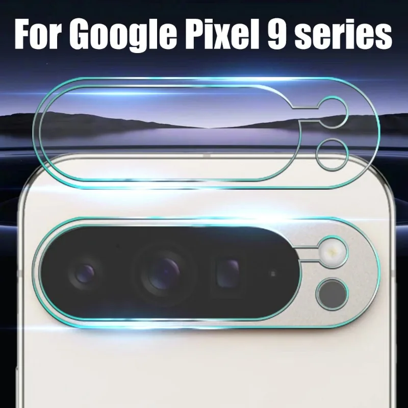 Película protectora de vidrio templado para lente de cámara, cubierta protectora transparente antiarañazos para Google Pixel 9 Pro Pixel 9 Pro XL HD