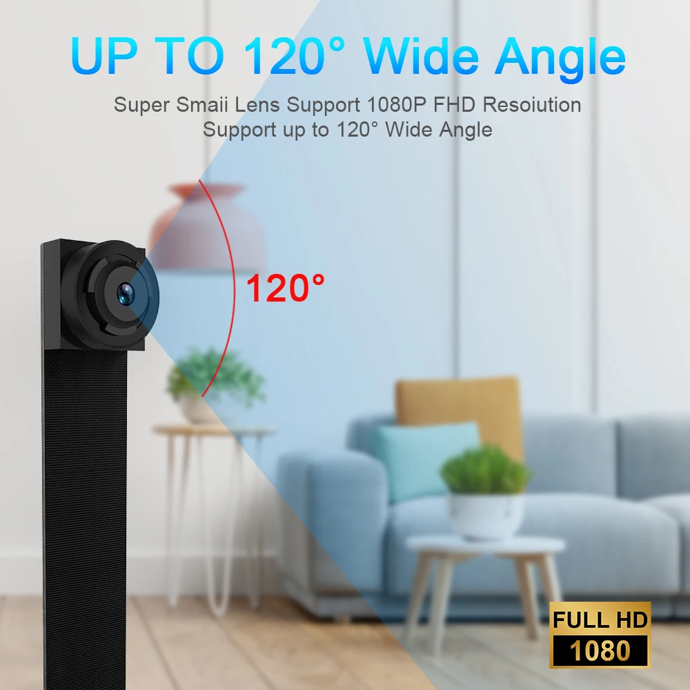 Mini cámara HD de 1080P, módulo DIY, detección de movimiento, WiFi, grabadora de vídeo, cámara de vigilancia de seguridad para el hogar, cámara inalámbrica P2P de 4MP