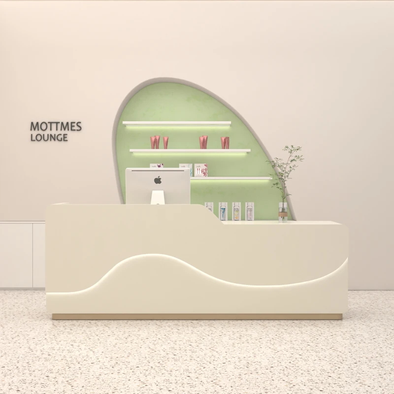 

Lectern Modern Reception Desks Beauty Salon Clothing Store Oral Reception Desks Art Company Minimalist Bureau Salon Furniture