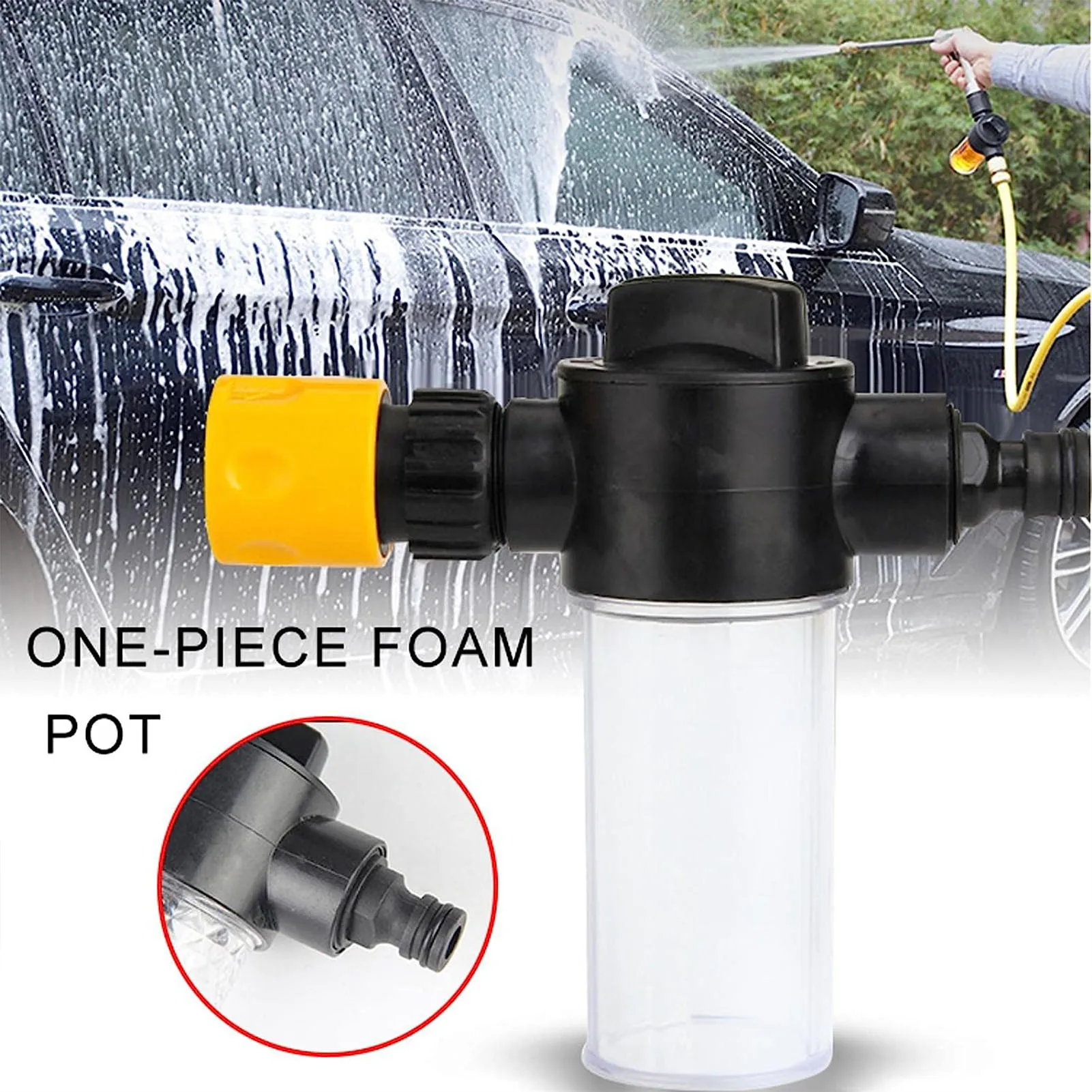 Water Foam Pot Foam Lance Snow Sprayer Pot High Pressure Car Washer Gun Soap Foamer Wash Watering Sprinkler for Car Home