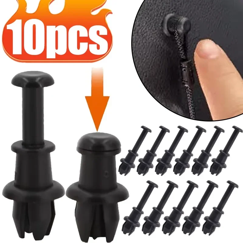 

10~1Pcs Car Rear Boot Trunk Parcel Shelf Cord Strap String Clips Mounting Hook Suitable for Audi Volkswagen Polo Golf 1M6867574A