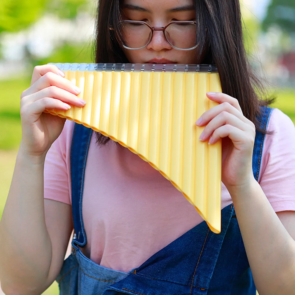 

Musical Instrument for Beginners Pan Flute Key of Plastic ABS Panpipes Students