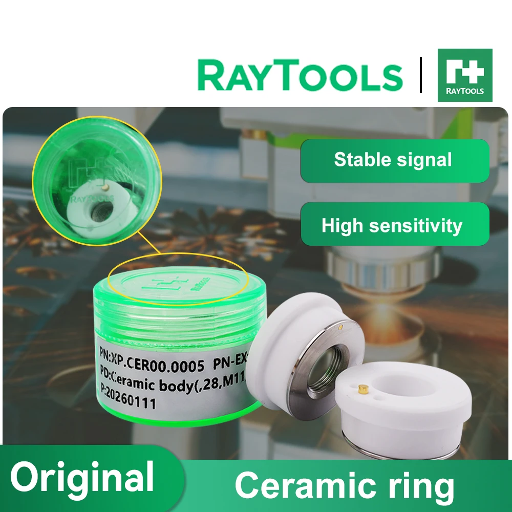 

Original Raytools Laser Ceramic Ring D28 D32 Nozzle Holder Ceramic Base for Fiber Laser Cutting Head Consumable Parts